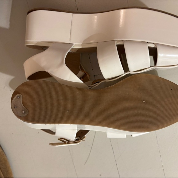 Gabriela Hearst Off-White Mila Plateau Sandals Size 39 WORN ONCE - Picture 3 of 6